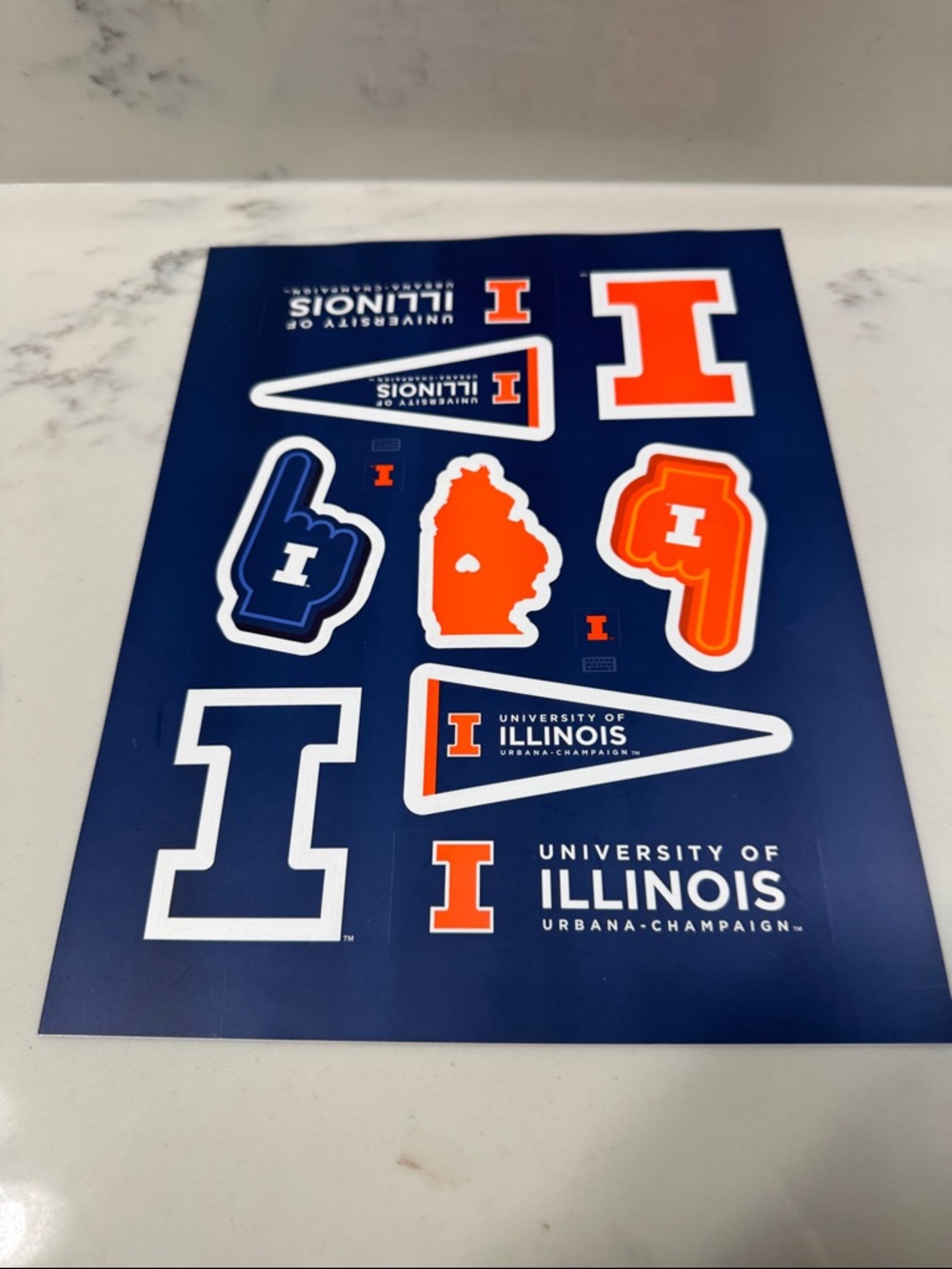 UIUC Sticker Sheet - Picture 1 of 3